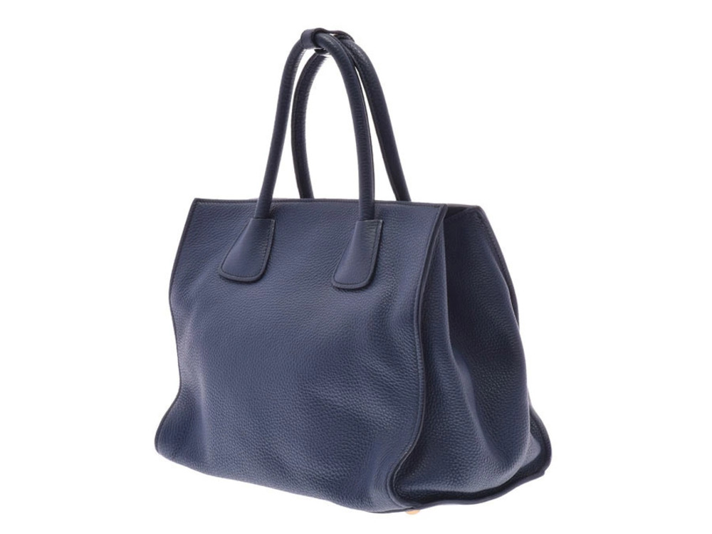 Prada leather handbag blue